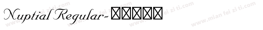 Nuptial Regular字体转换